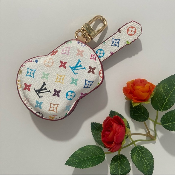 Louis Vuitton White Multicolor Key Holder - Picture 1 of 4